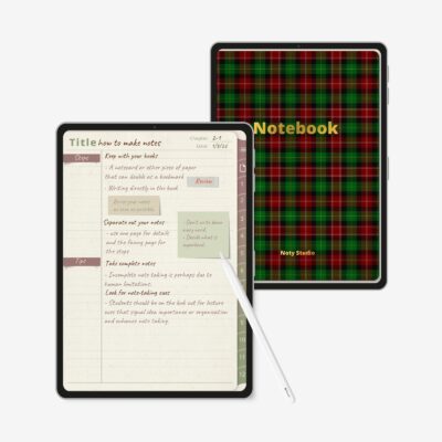 Digital Notebook Tartan 2004-1