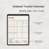 Harbit Tracker Monthly Calendar 5003-2