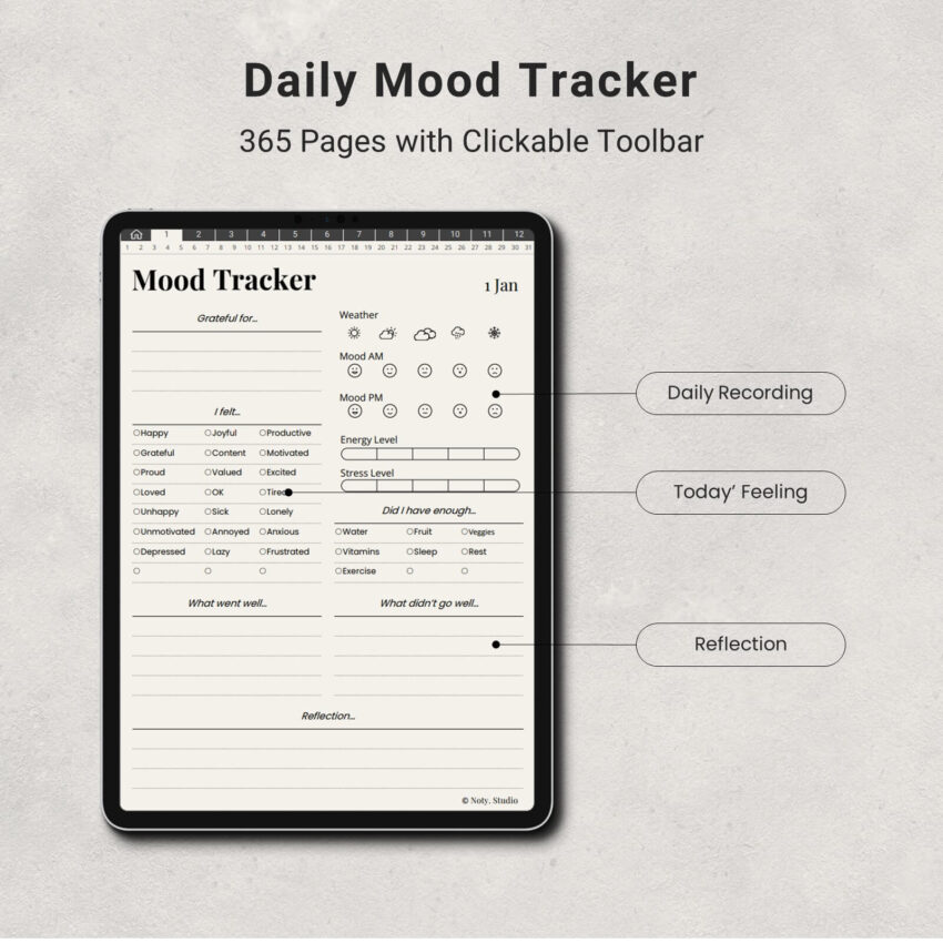 Digital Mood Tracker 5013-3