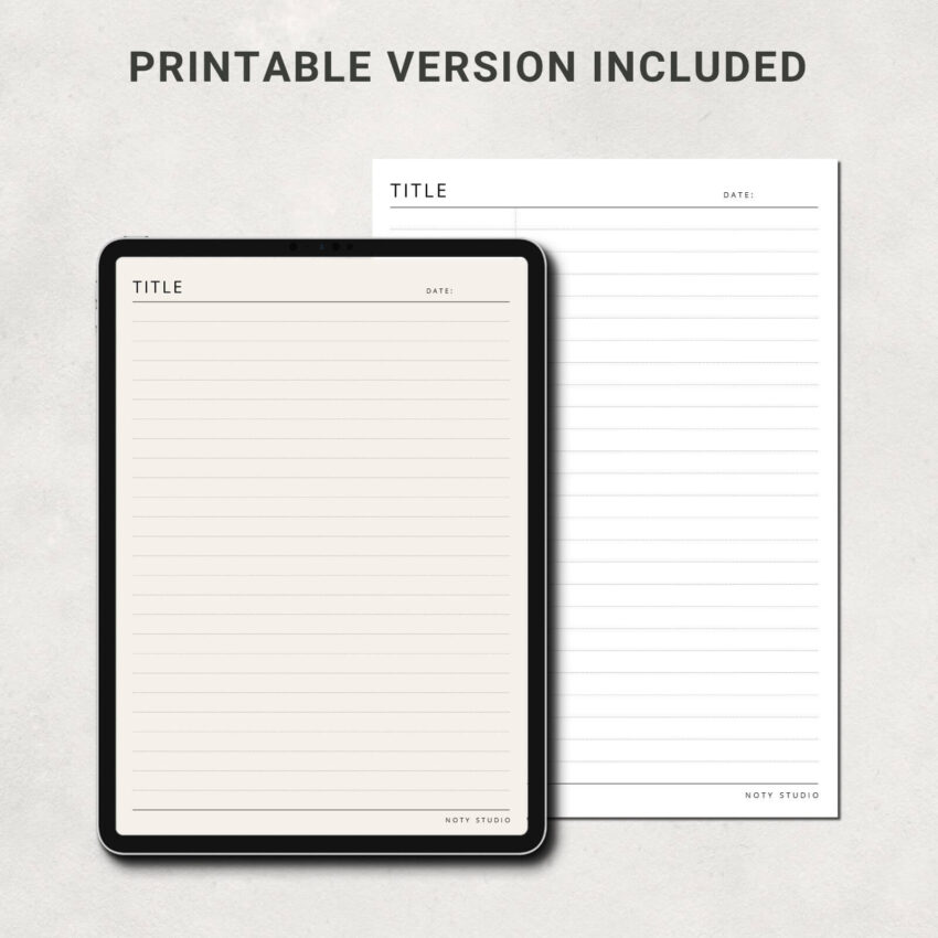 40 Digital Note Paper for Notability and Printing 3006-4