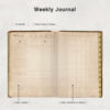 Vintage Digital Journal Undated Digital Yearly Planner 5008-5