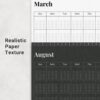 Harbit Tracker Monthly Calendar 5003-6