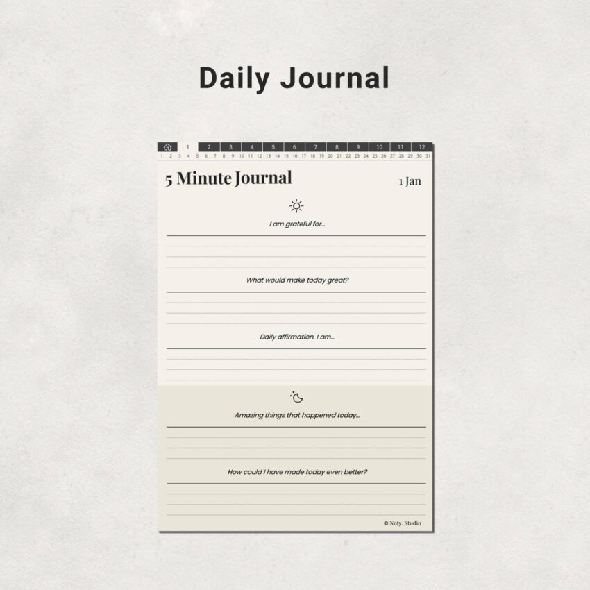 Digital 5 Minute Journal 5012-6