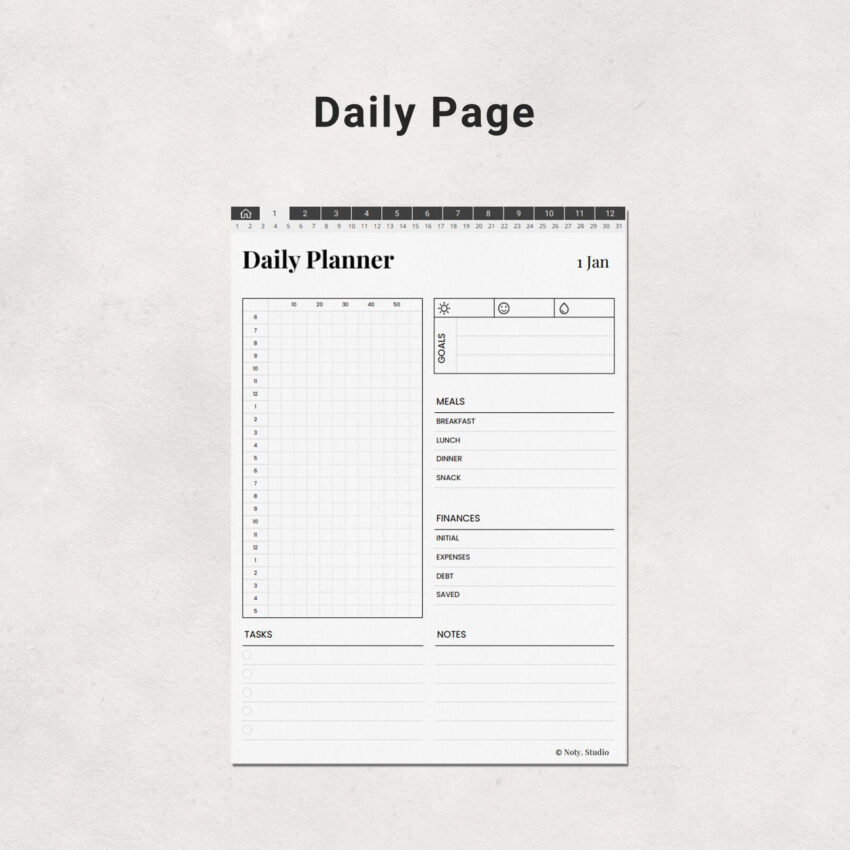 Undated Daily Planner 5006-7