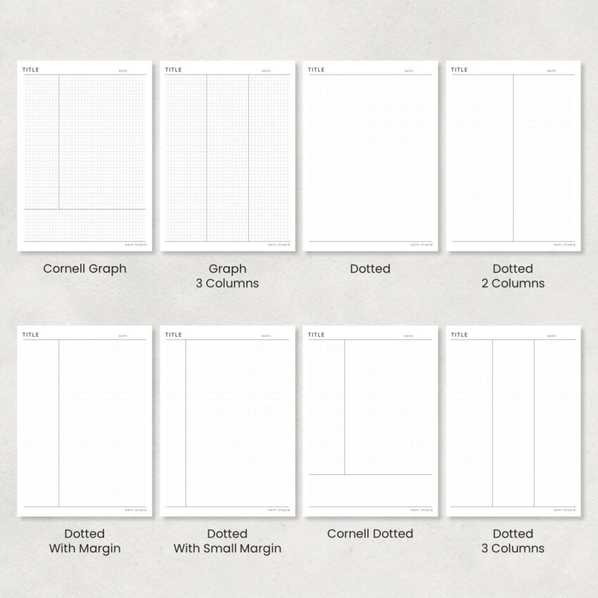 40 Digital Note Paper for Notability and Printing 3006-7