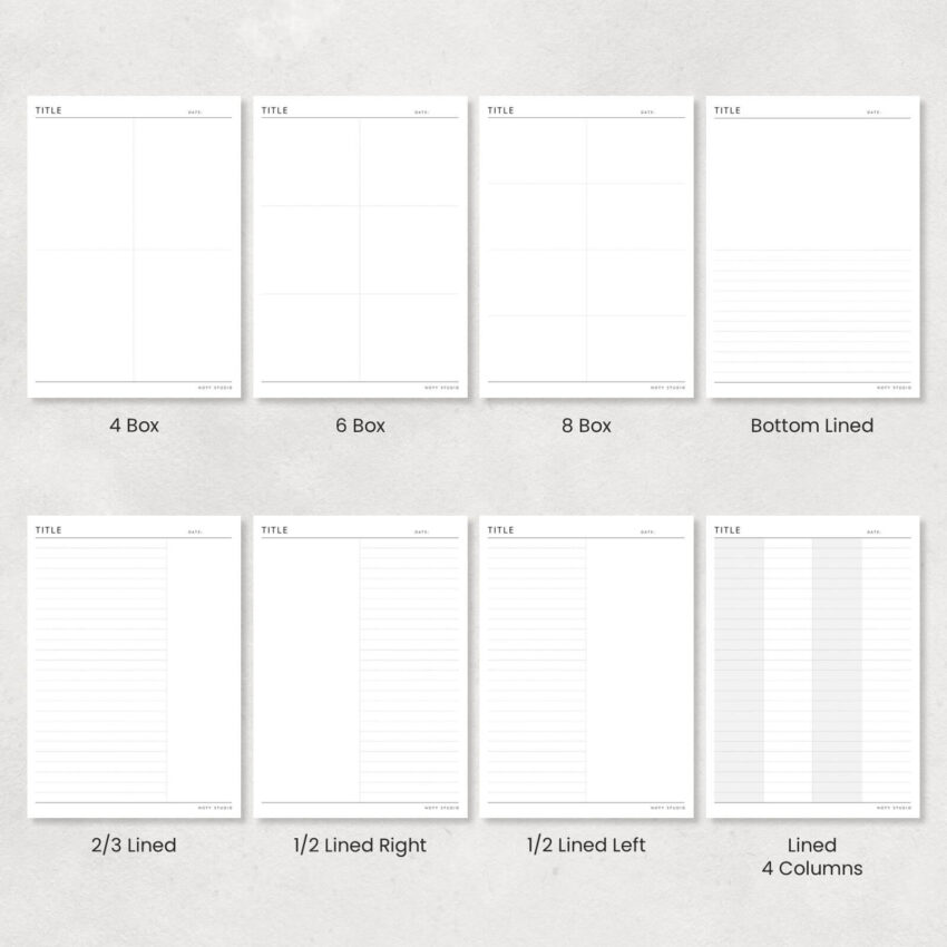 40 Digital Note Paper for Notability and Printing 3006-8