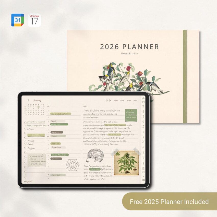 Vintage 2026-2027 Planner