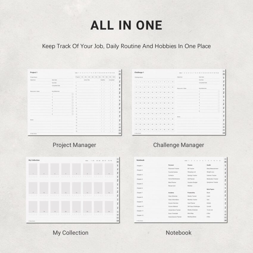 2027 Digial Planner - All in one